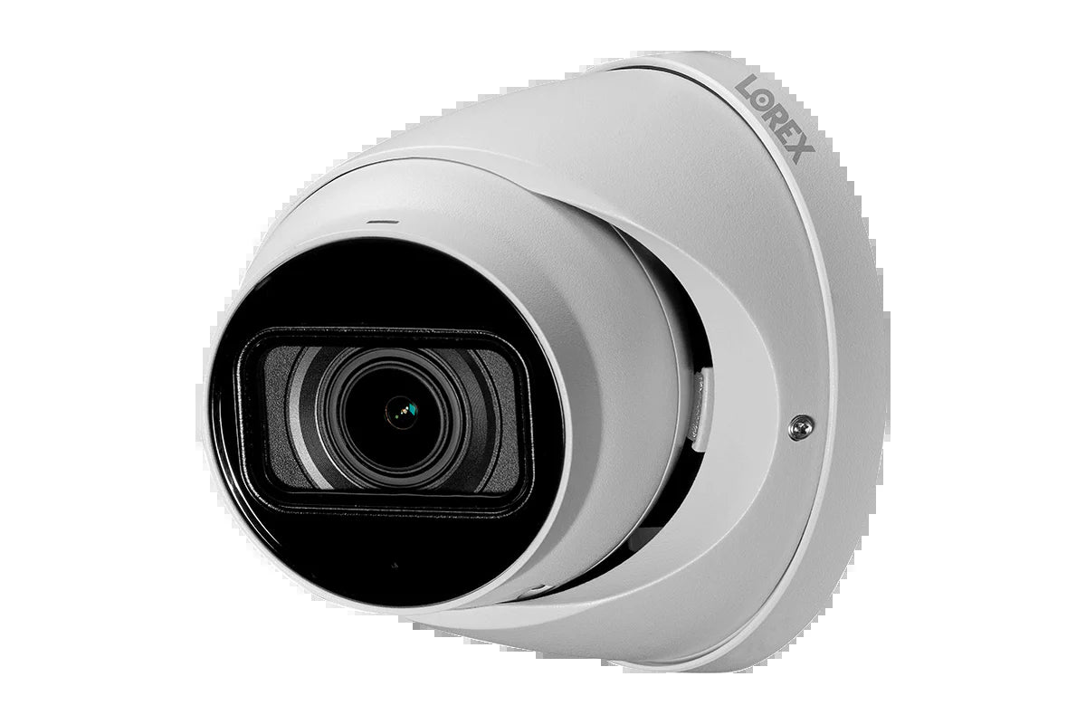 Lorex 4K (16 Camera Capable) 4TB Wired NVR System with Nocturnal 3 Smart IP Dome Cameras with Listen-In Audio and Motorized Varifocal Lenses