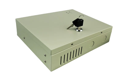 16 Channel DC 12V 10A CCTV Distributed Power Supply Box with DC Male Power Conenctors for Security Cameras and DVR
